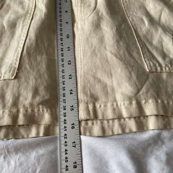 Aerie Women's NWT‎ Cream/Beige Linen Blend Mini Skirt Size Large - Picture 12 of 14